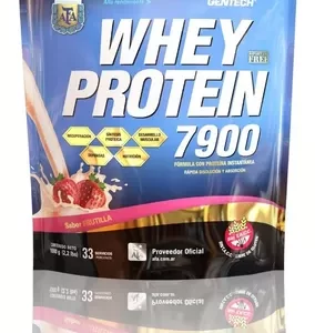 Whey Protein 7900 Frutilla x 1000 Grs (Gentech) - Efectivo 15% OFF