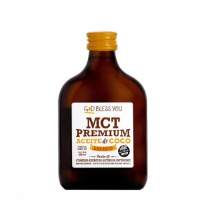 Aceite de Coco Liquido (PETACA) - MCT PREMIUM x 200ml (God Bless You)