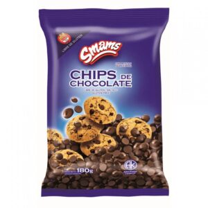 Galletitas Chips Chocolate Negro en Bolsa Sin Tacc - Kosher 150Grs (Smams)