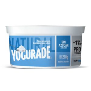 Yogurt Semidescremado Sabor Natural x 210 ml (Yogurade)