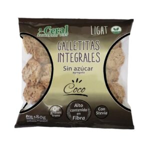 Galletas Integrales Sin Azucar Sabor Coco x 180Grs (Ceral)