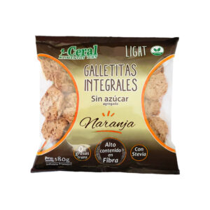 Galletas Integrales Sin Azucar Sabor Naranja x 180Grs (Ceral)
