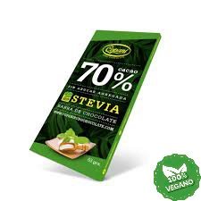 Chocolate 70% Cacao con Stevia x 63 Grs (Copani)