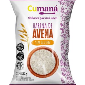 Harina de Avena Sin Gluten x 400 Gr  (Cumana)