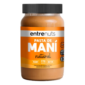 Pasta De Mani Natural C/Stevia x 370Grs (Entrenuts)
