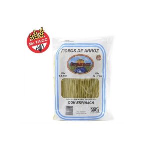 Fideos SoyArroz Sin Tacc Espinaca x 300Grs (Soyarroz)