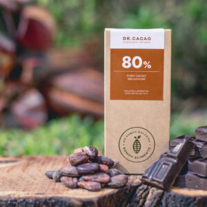 Chocolate 80% Puro Cacao Sin Azucar x 70Grs (Dr Cacao)